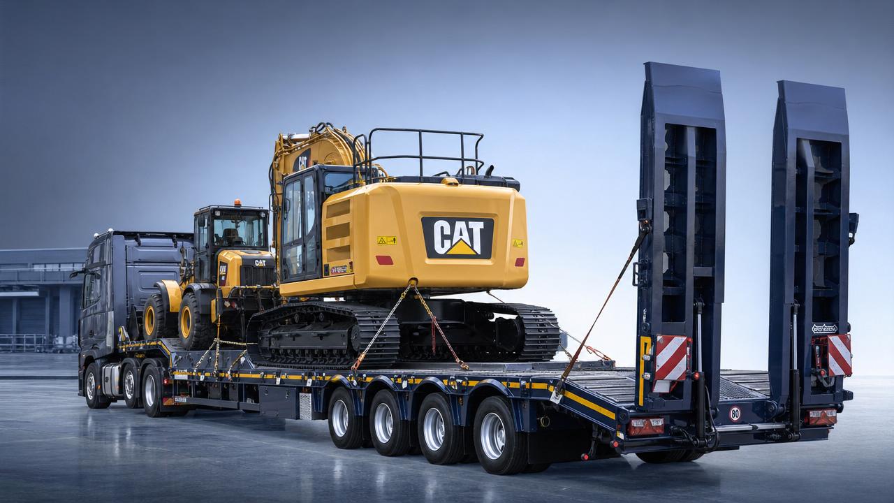 How to Choose a Flatbed Semi-Trailer for Heavy Equipment Loads