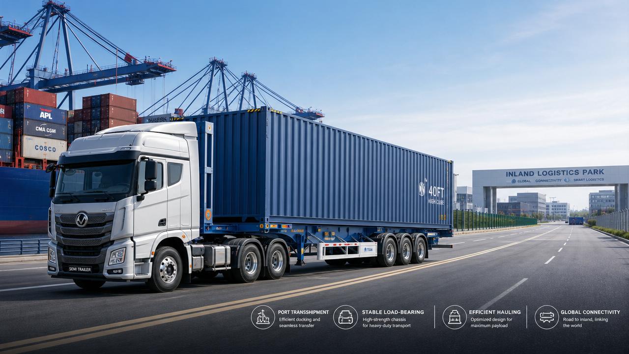 How to Choose a Skeleton Container Semi-Trailer for Port Haulage