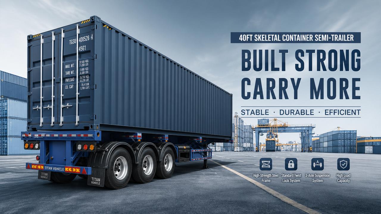 How to Choose a Skeleton Container Semi-Trailer for Port and Yard Haulage