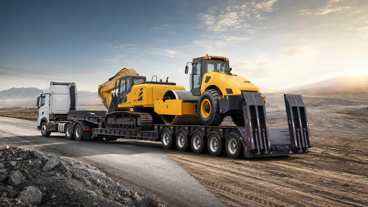 Low Plate Trailer Applications for Heavy Equipment Transport