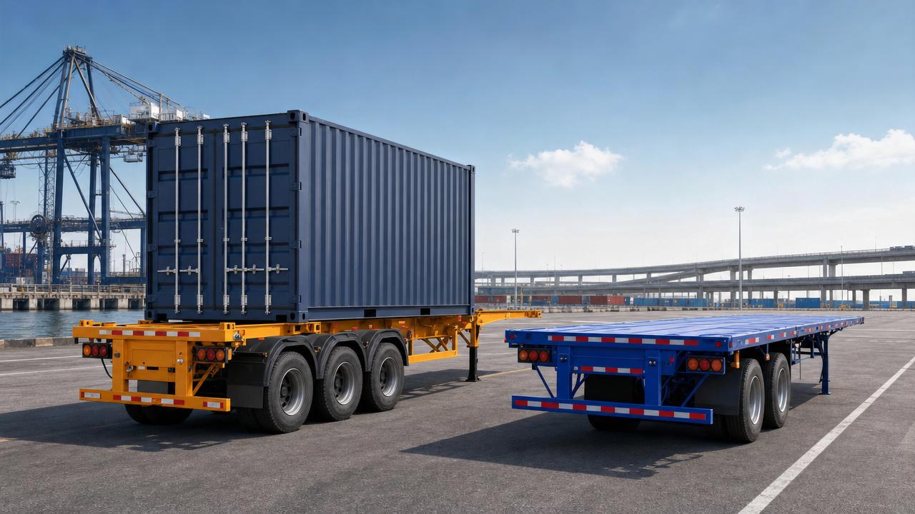 Skeleton Container Semi-Trailer vs Flatbed: Which Fits Port and Road Haul Better? Skeleton Container Semi-Trailer vs Flatbed: Which Fits Port and Road Haul Better?