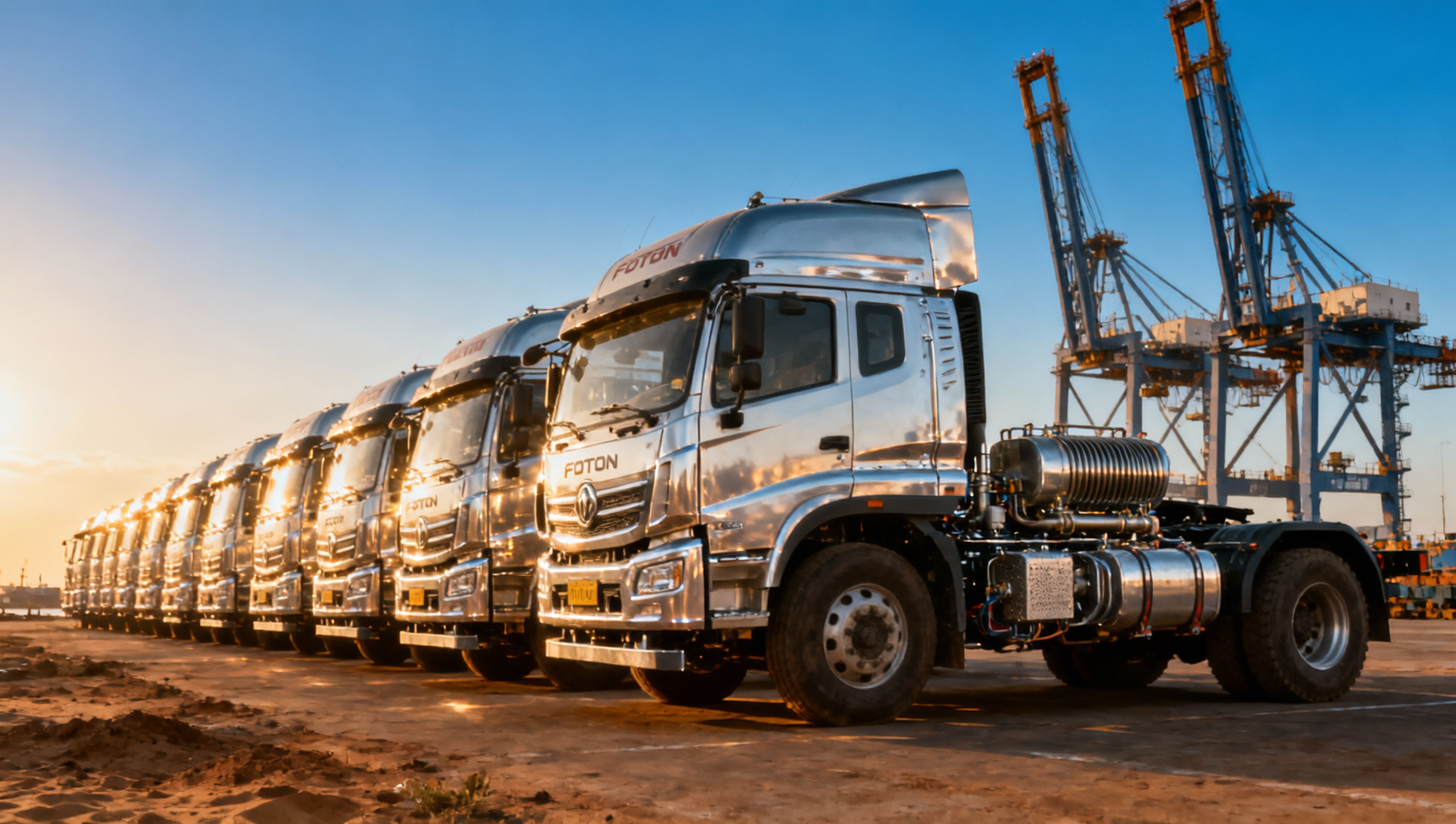 Shandong Livol's Successful Case: Delivering 50 FOTON Trucks to Africa