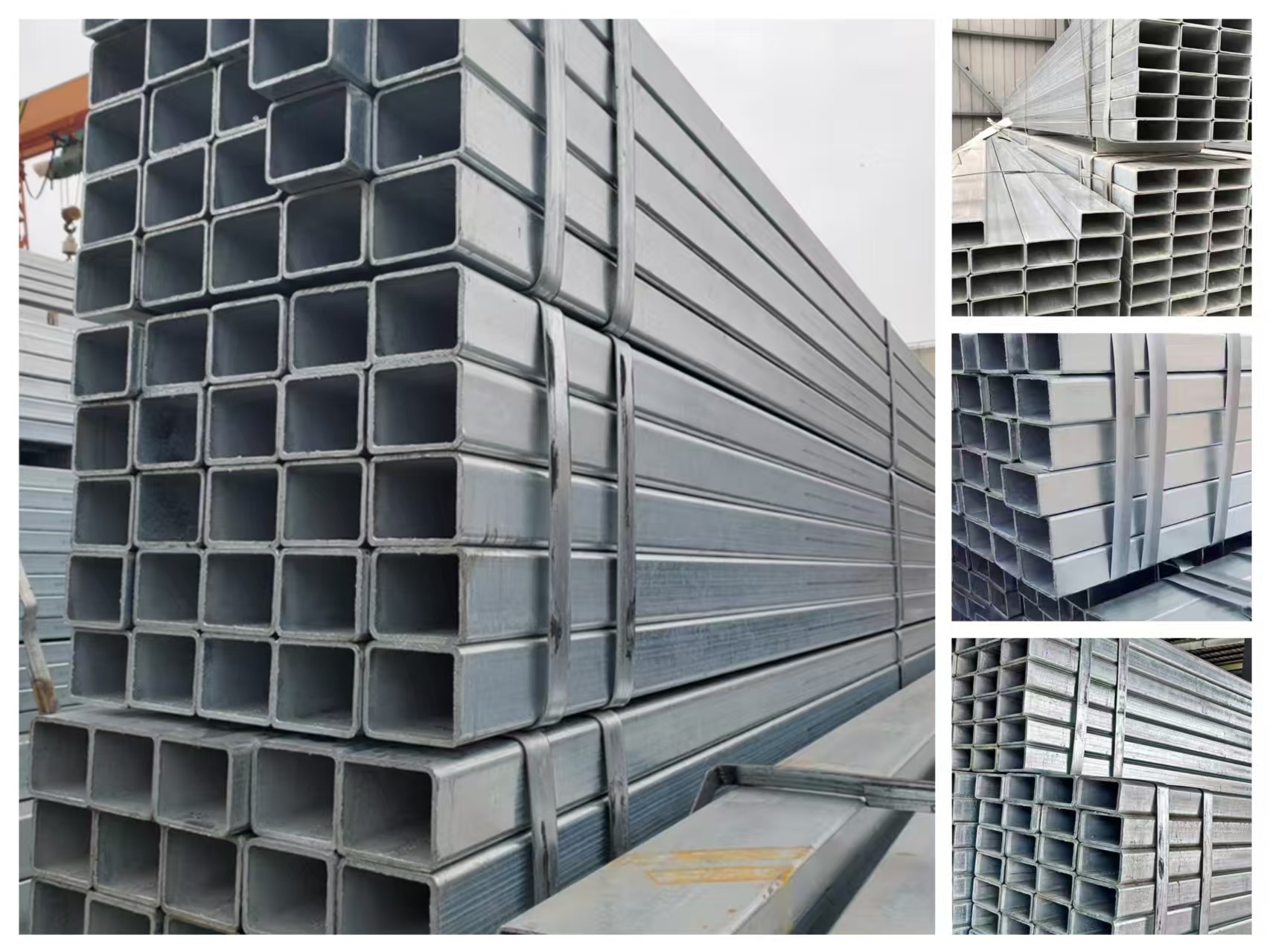 Galvanized rectangular tube