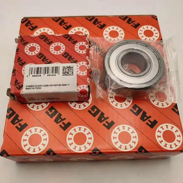 FAG 6304-C-2Z Deep Groove Ball Bearing 20x52x15mm