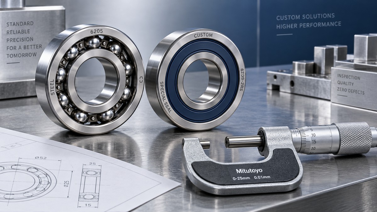 Custom vs Standard Deep Groove Ball Bearings: When Costs Increase Custom vs Standard Deep Groove Ball Bearings: When Costs Increase