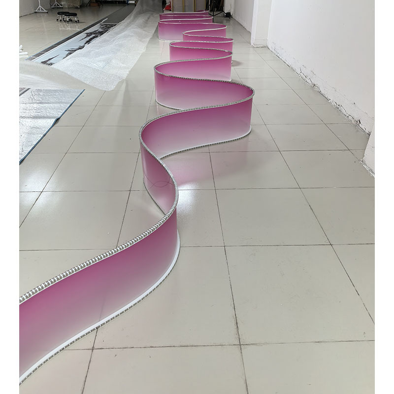 Pink Gradient Wedding Celebration Exhibition Banquet Atmosphere Street Scenic Spots Museum Traditional Chinese Medicine Hall Decoration Ceiling Pendant Straps