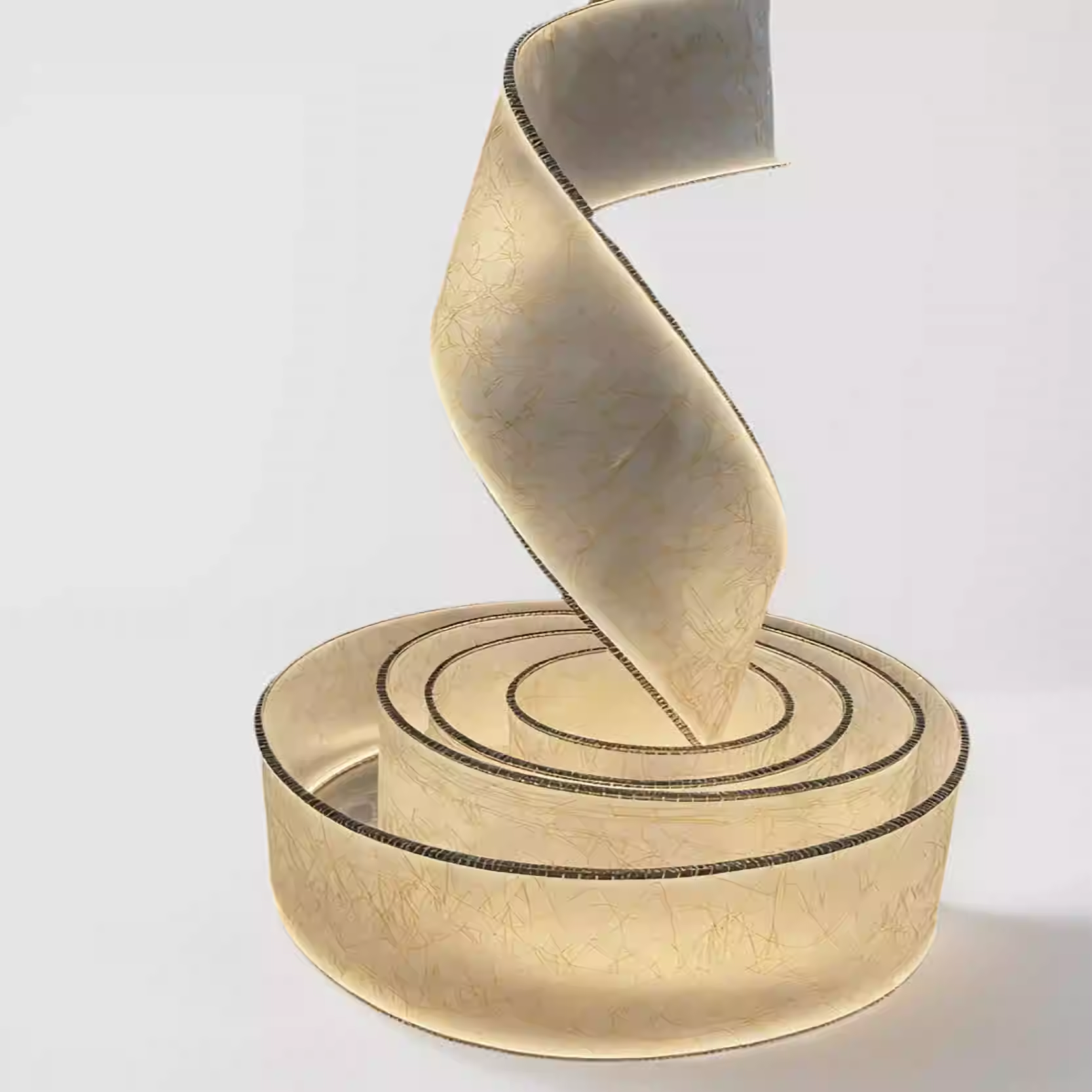 New Chinese style semi transparent waterproof technology, luminous random pattern art, landscape ceiling design, hotel exhibition hall, outdoor ribbon