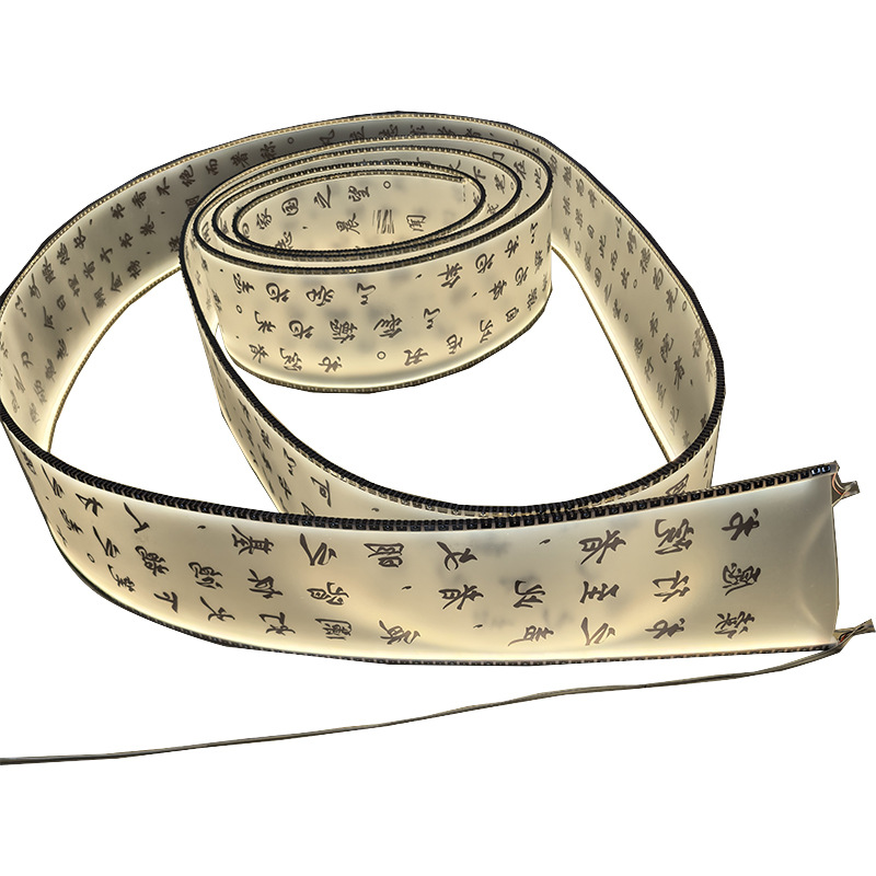 Semi opaque hollow flexible design advertising exhibition banquet soft decoration waterproof outdoor technology art pendant light ribbon