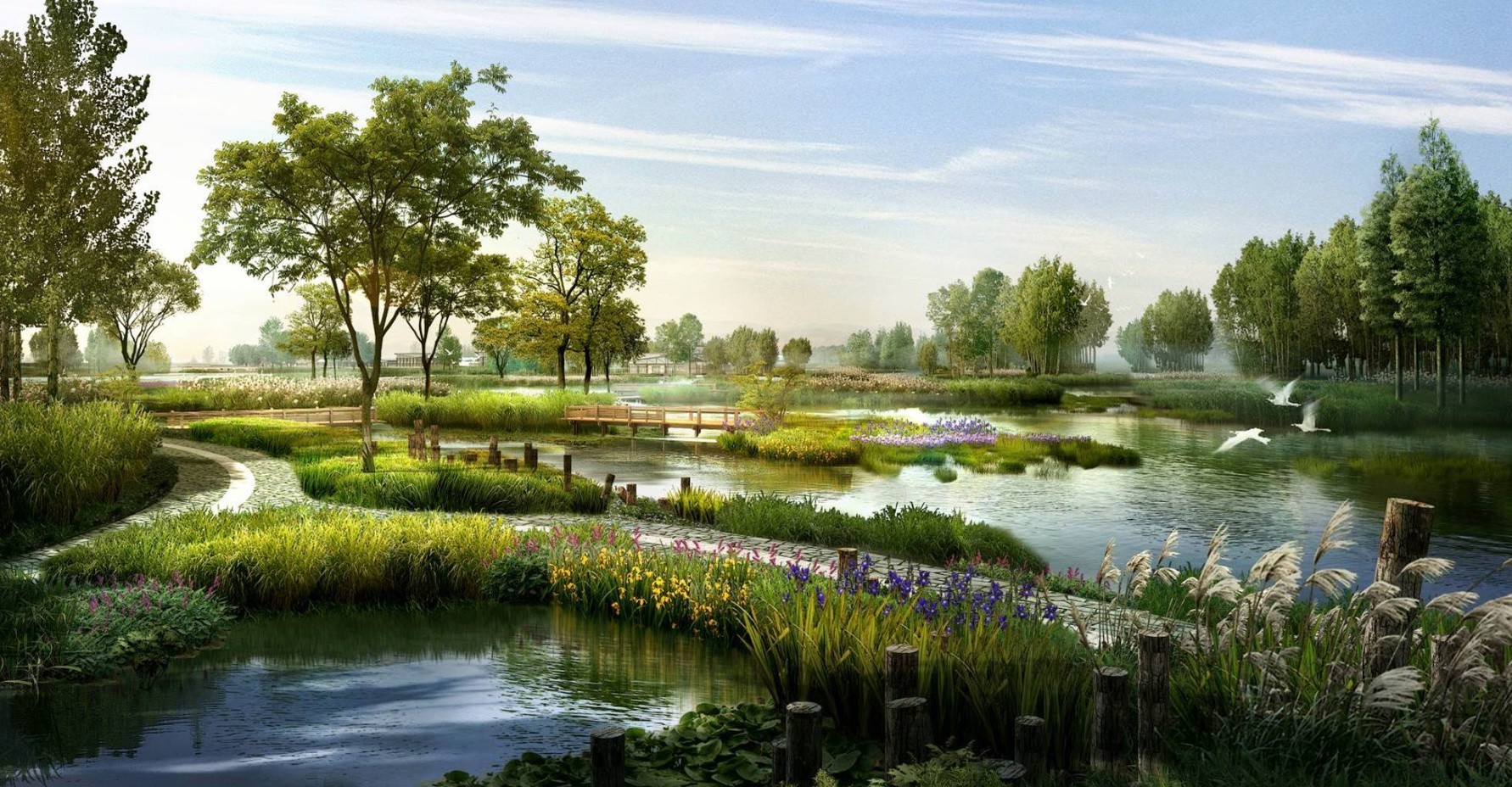 Artificial Wetland Planning and Construction