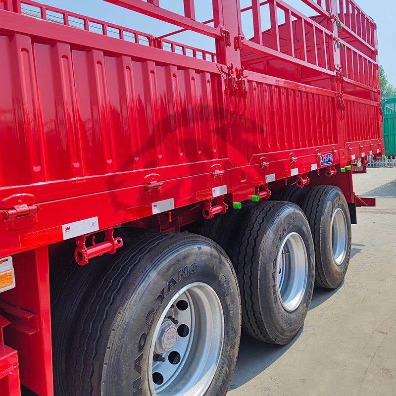 Fence Semi Trailer 60 Tons Cargo Transport Trailers