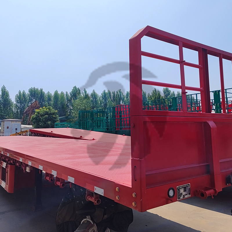 Heavy Truck 3 4 5 Axles Container Flatbed Trailer