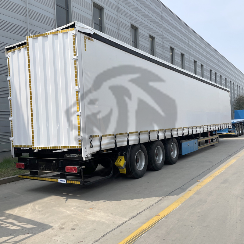 3 Axle Side Curtain Semi Trailer