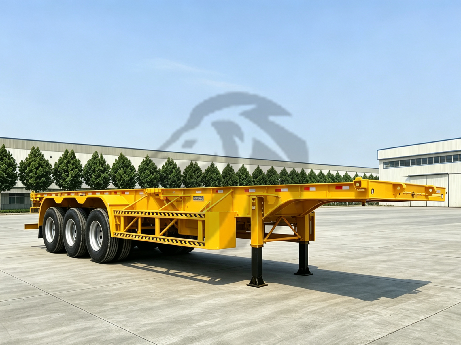 3-Axle 20ft/40ft Skeleton Container Semi-Trailer