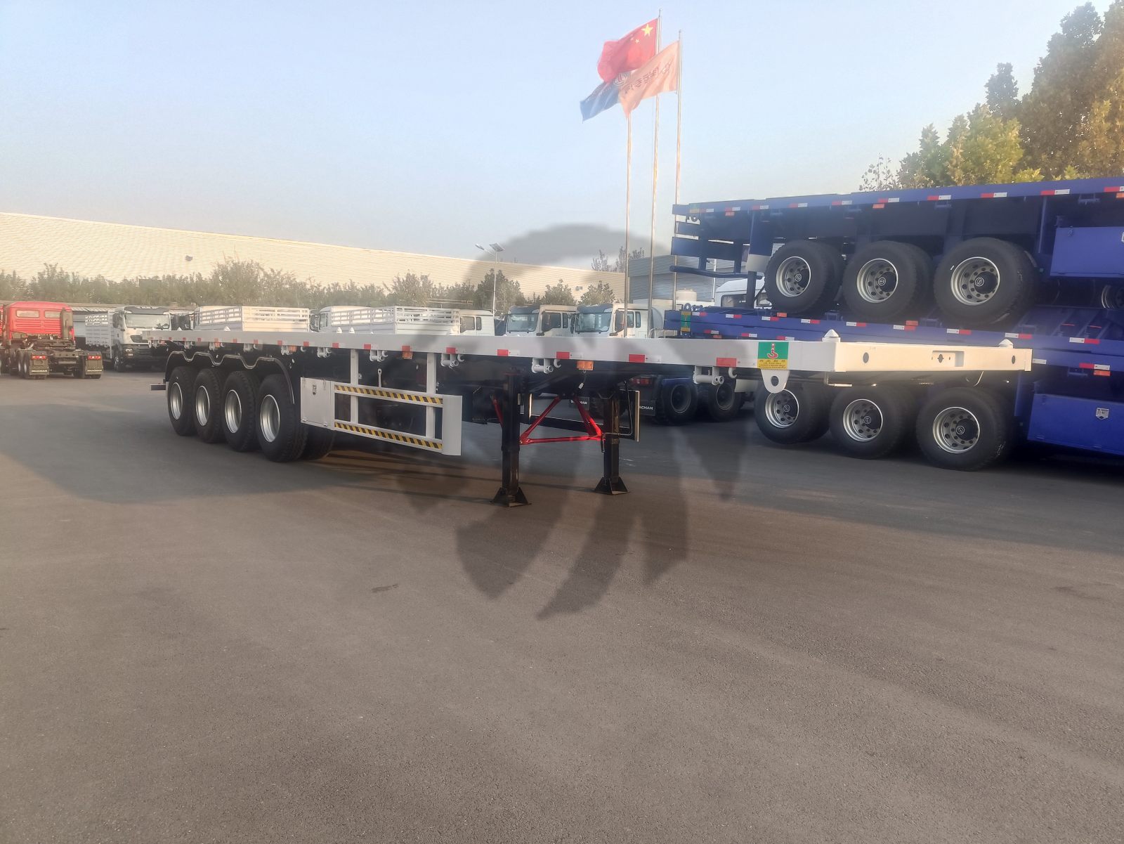 70 Ton 4 Axle Flatbed Trailer