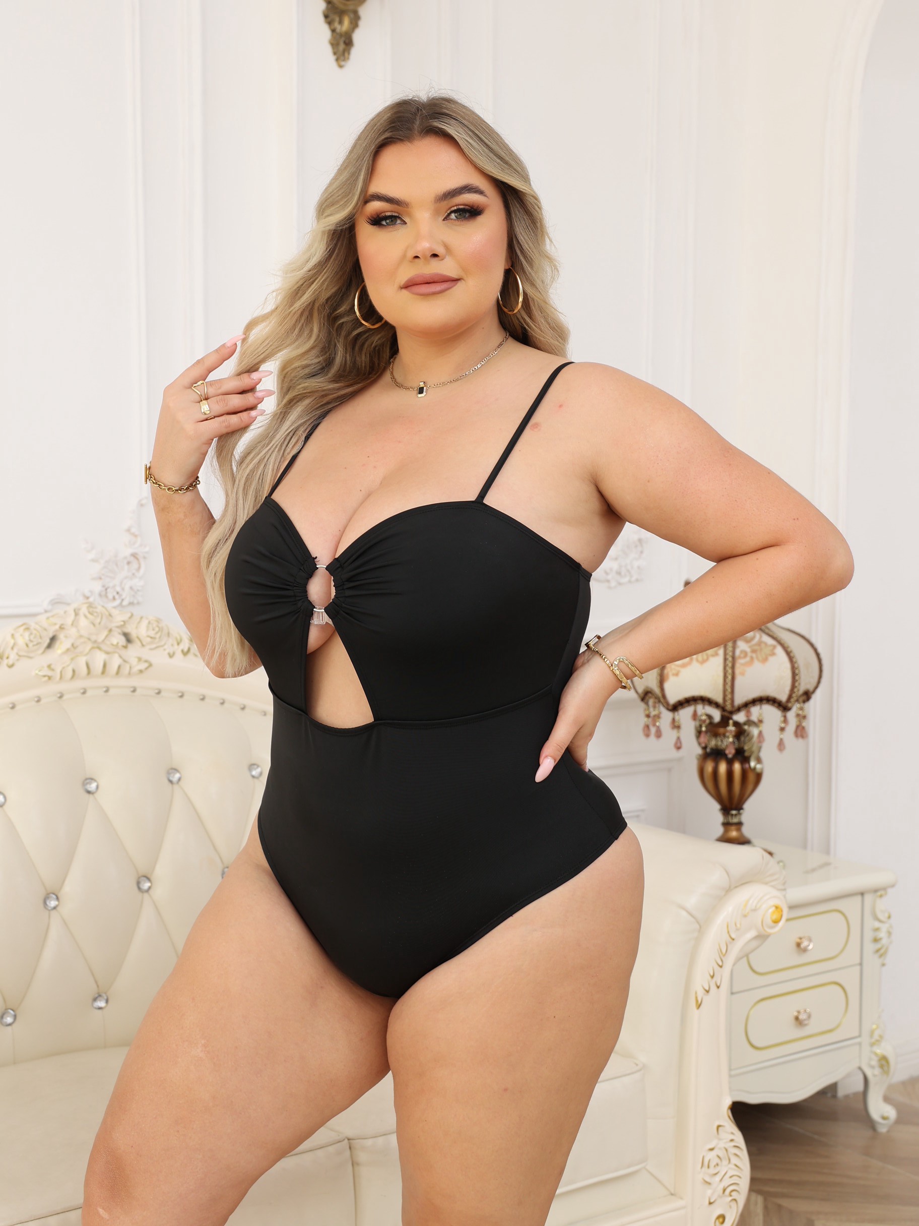 Simple Cutout Design Plus Size Body Shaper