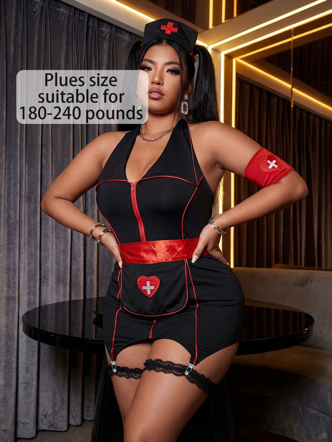Plus Size Nurse Role Play Lingerie Costume