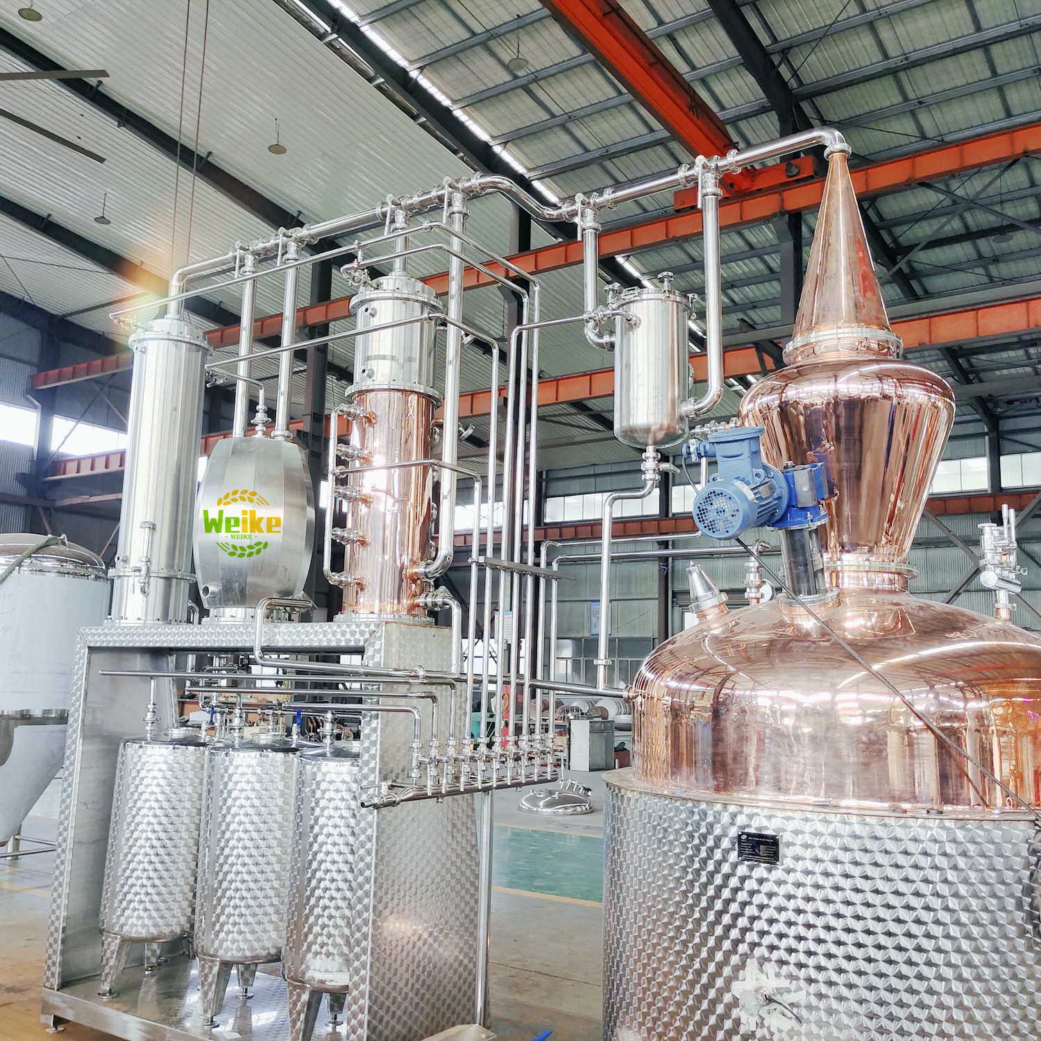 500L Équipement de distillation d'alcool à reflux pour vodka et gin