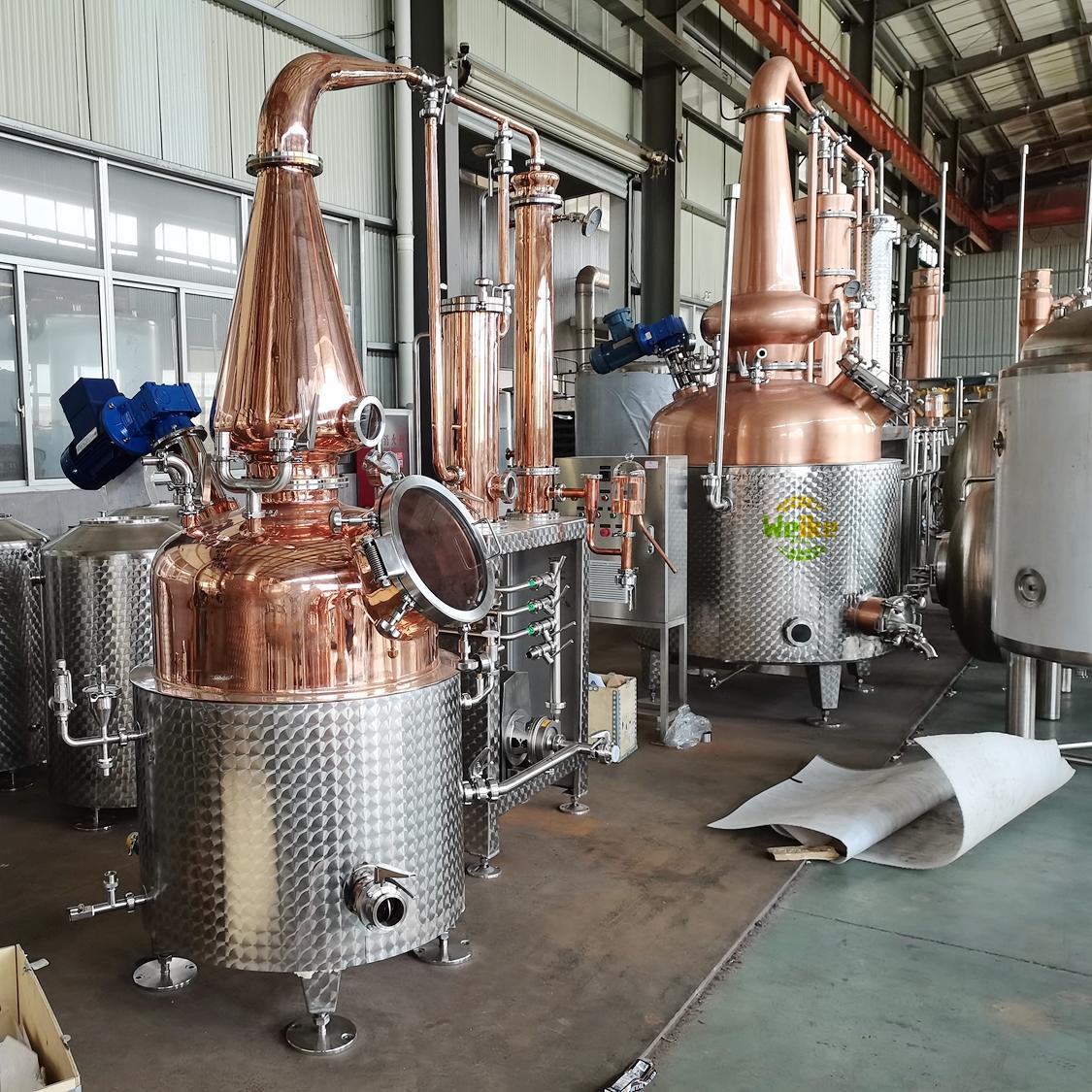Équipement de distillerie pour vodka, gin, whisky et brandy de 2000L