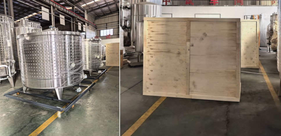 Nous avons terminé des cuves de fermentation d'alcool pour des clients