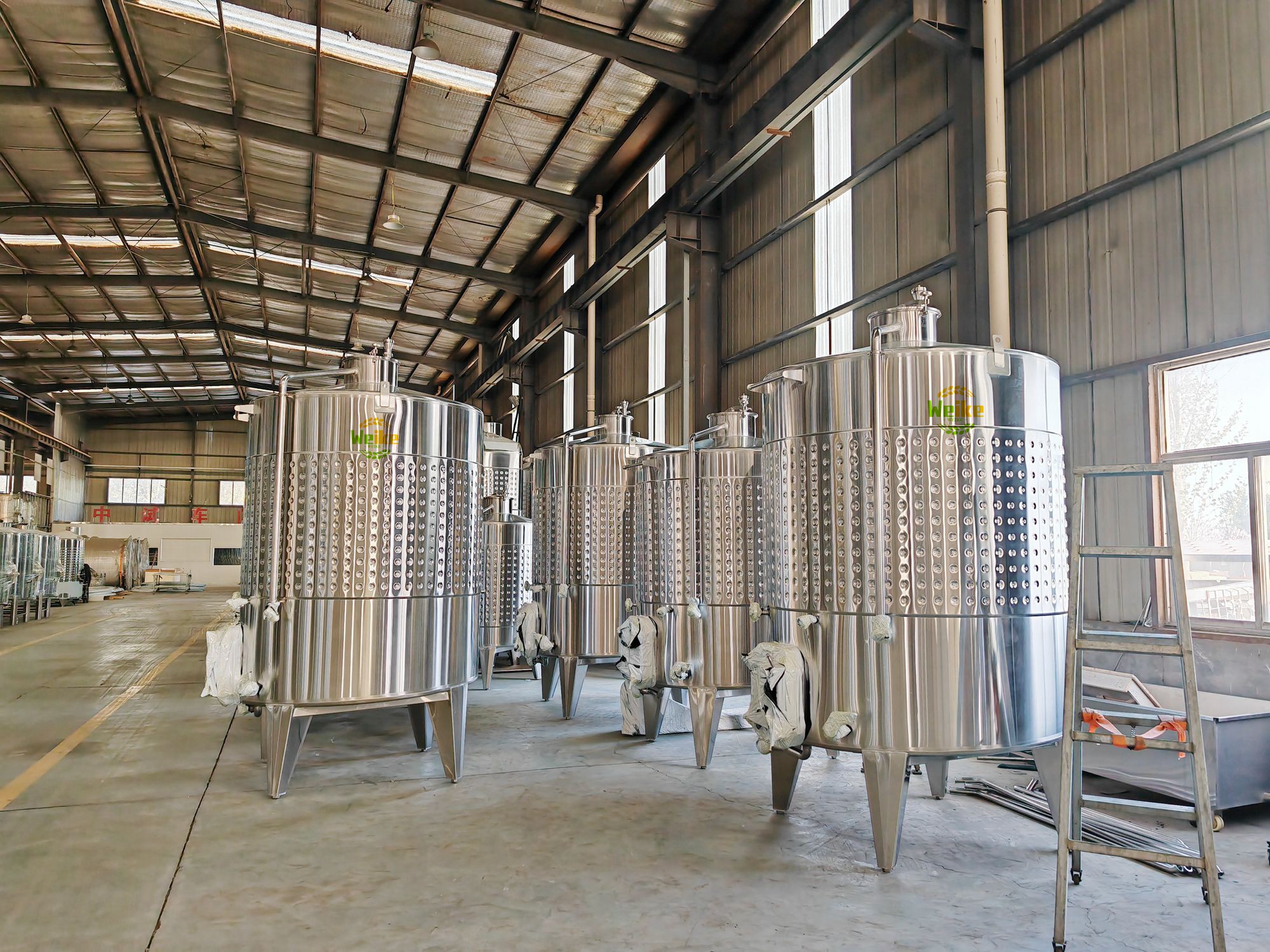 cuves de stockage de vin en acier inoxydable