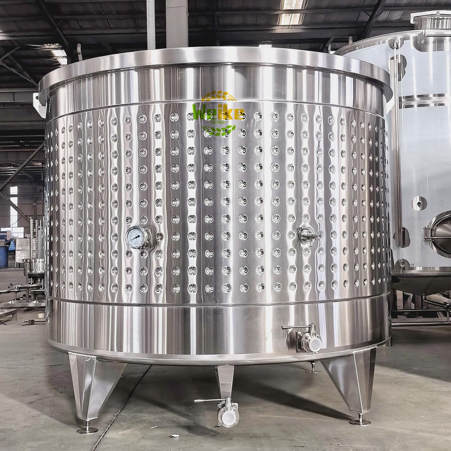 cuves de fermentation ouvertes pour tequila