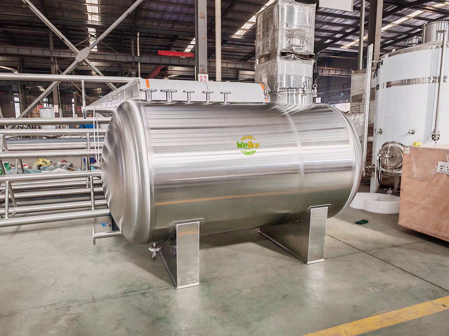 Tank à lait horizontal 2000L