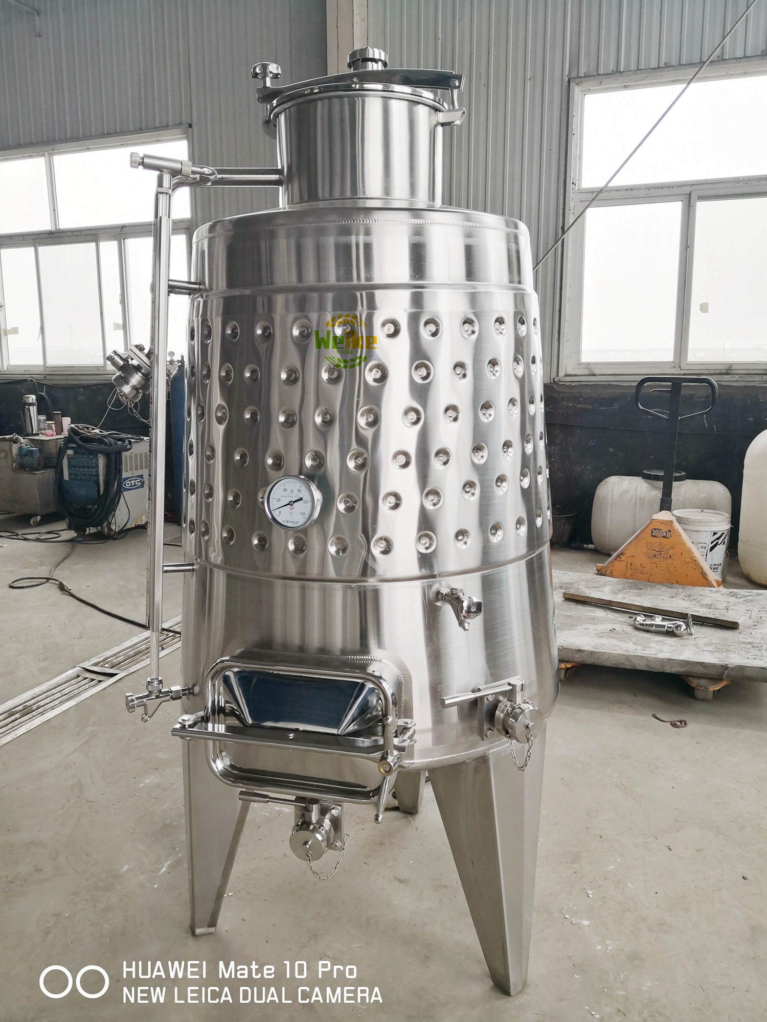 Fermentador de vinho cônico de 1500L