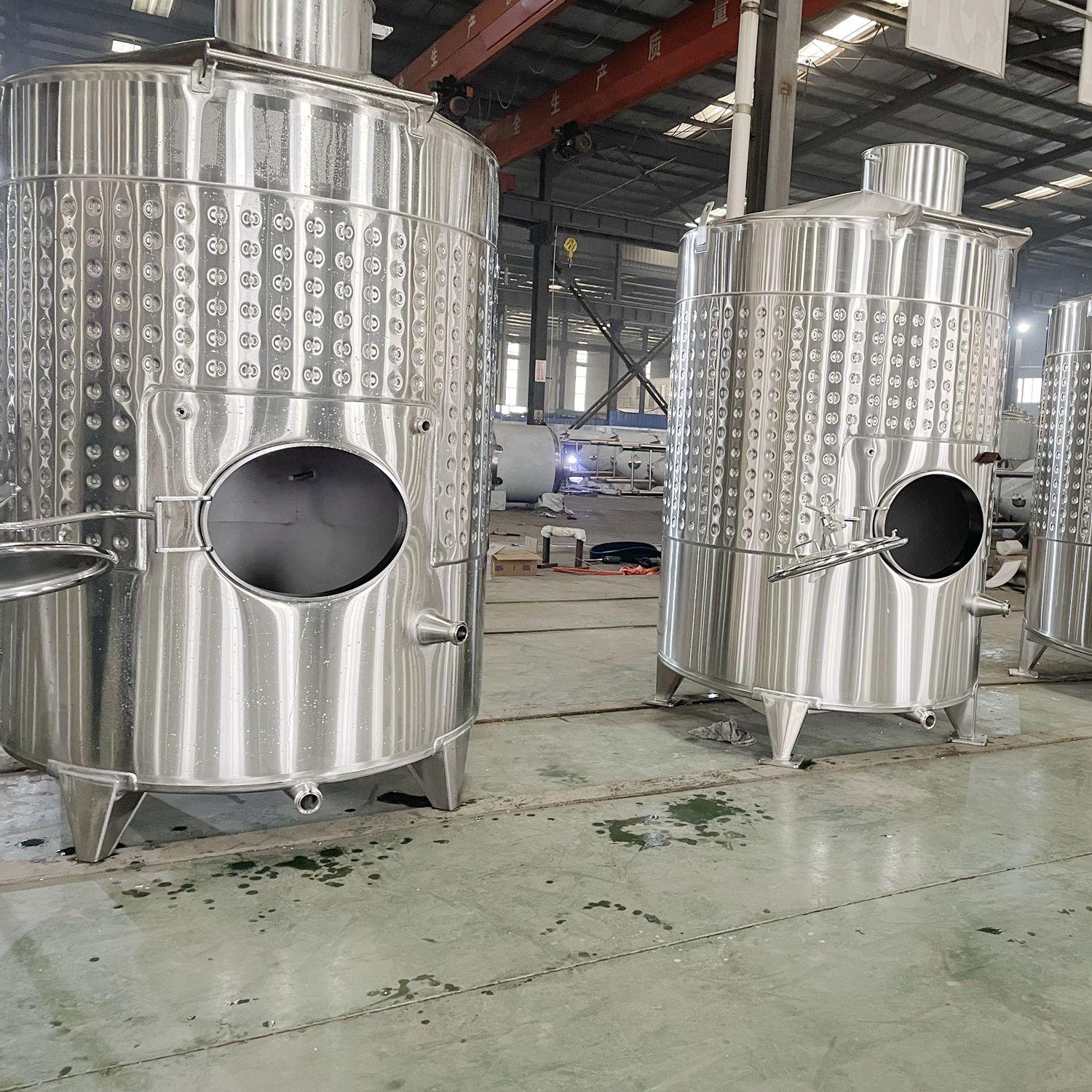 Tanques de armazenamento de vinho de 5000L com alçapão frontal