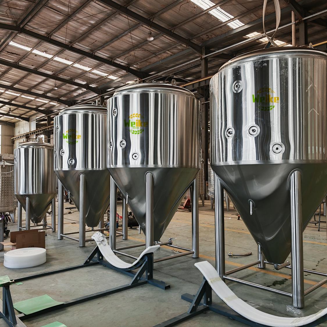 tanques de fermentação de cerveja de parede dupla com camisa