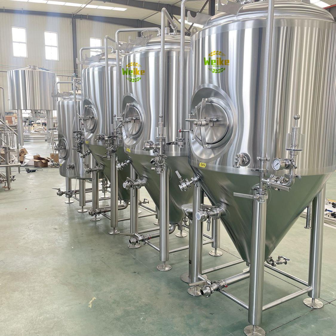 1000L fermentador de cerveja com jaqueta de resfriamento