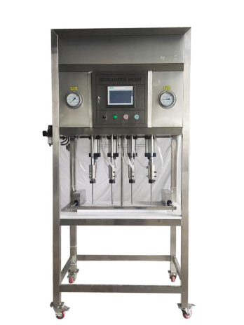 Máquina de enchimento e tamponamento de garrafas de 4 cabeças