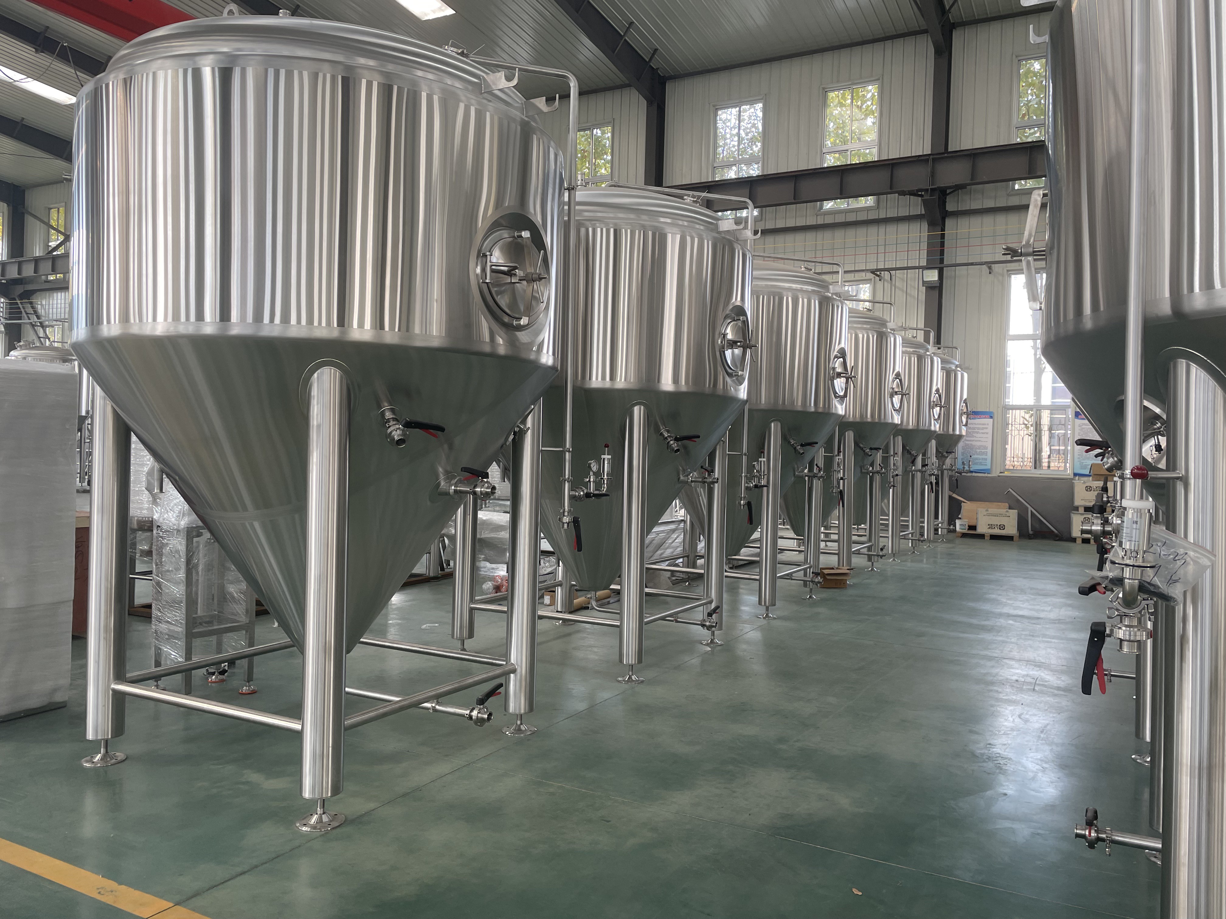 tanques de fermentação de cerveja de parede dupla com camisa
