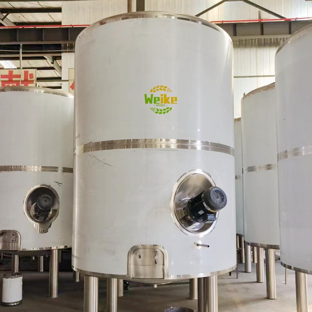 tanques de resfriamento e mistura de leite