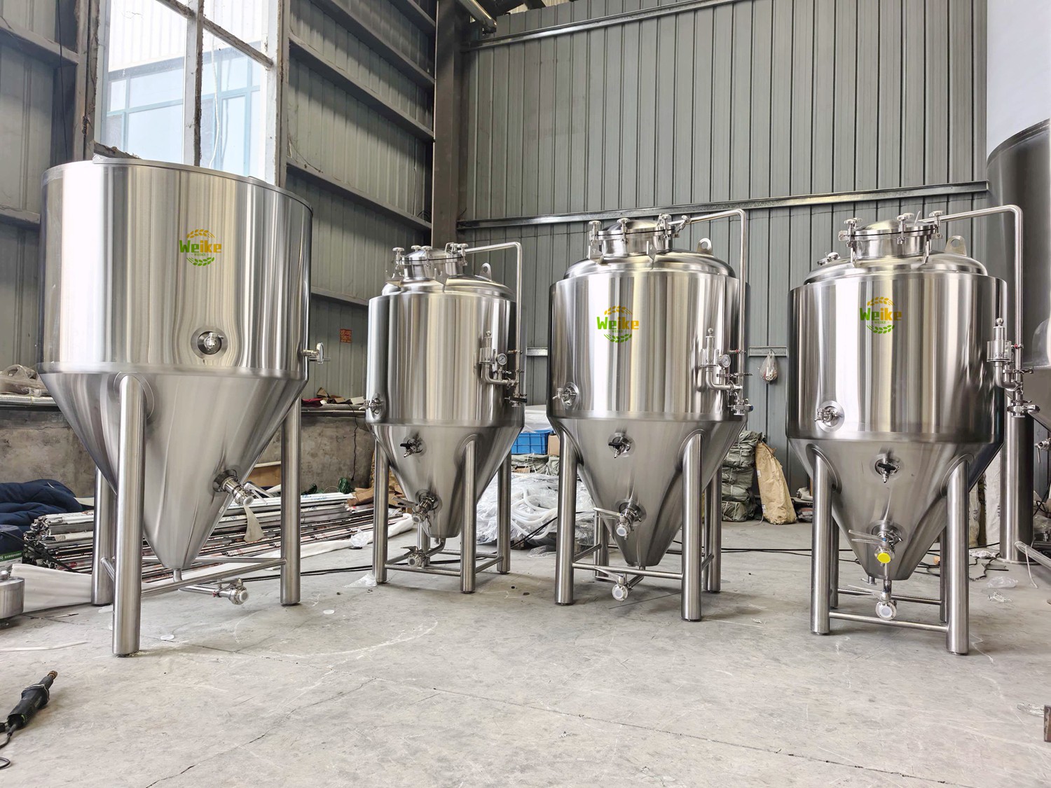 Fermentador Cônico de Cerveja | Tanque de Fermentação para Cervejaria em Aço Inoxidável