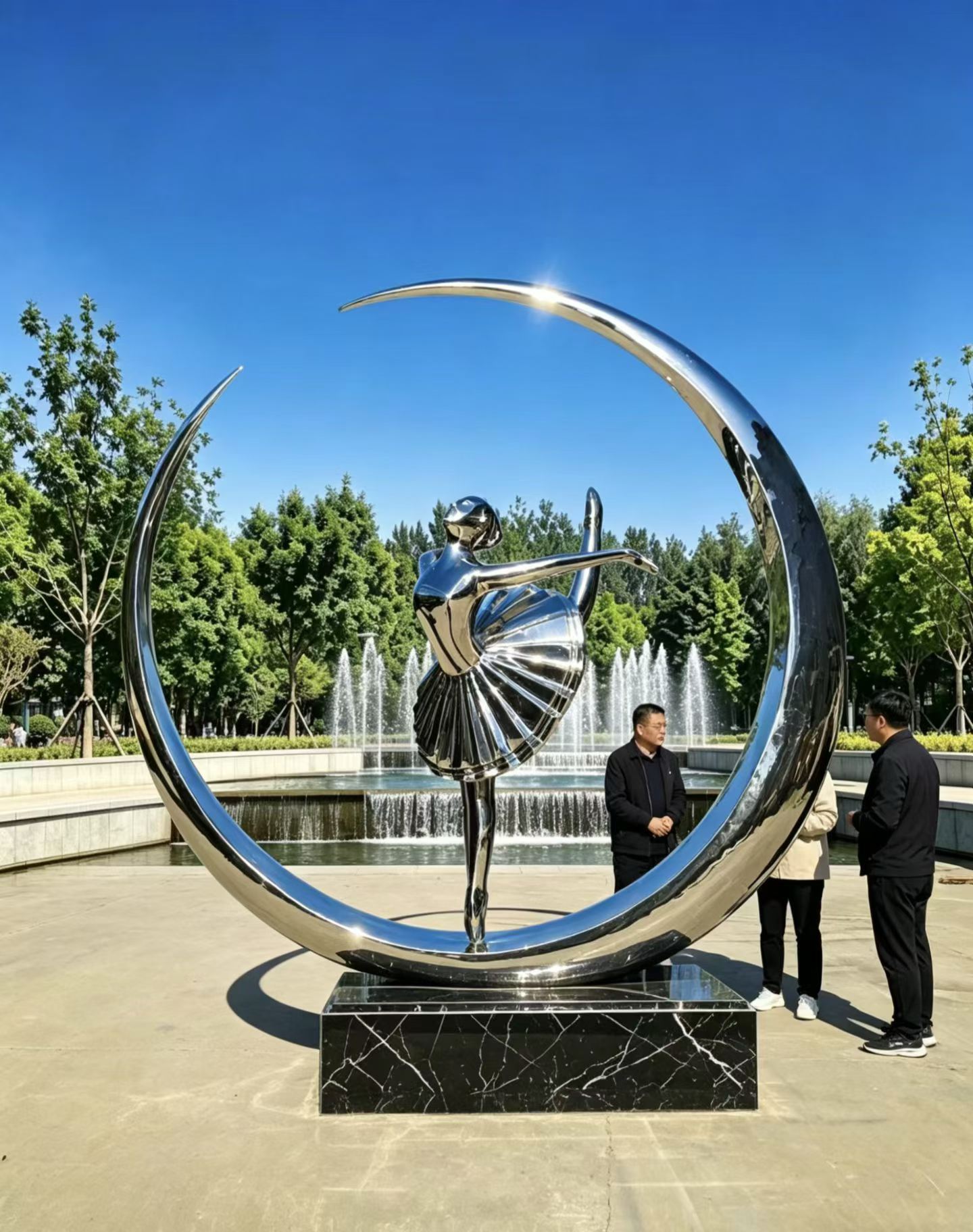 Stainless steel sculpture