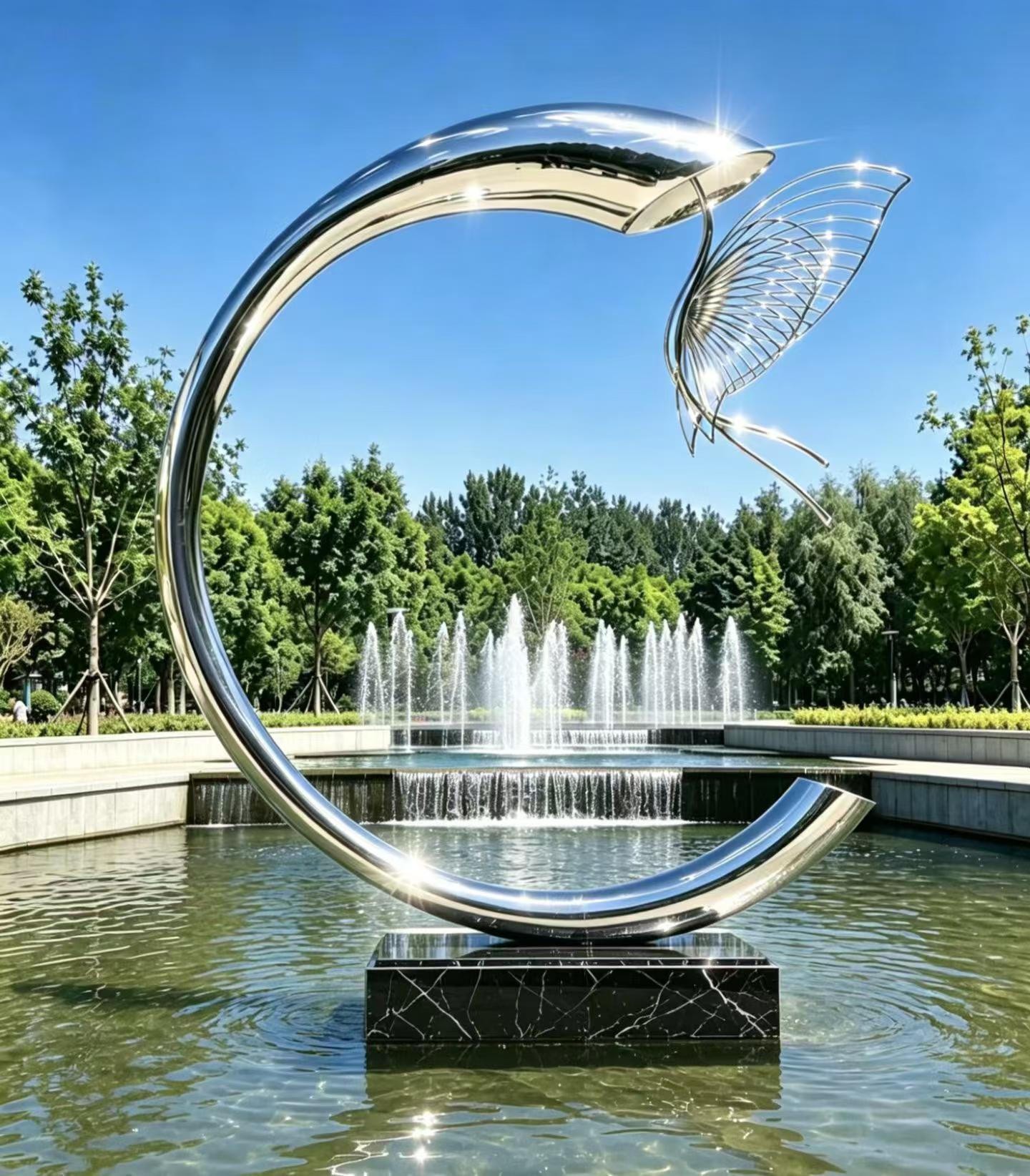 Stainless steel sculpture