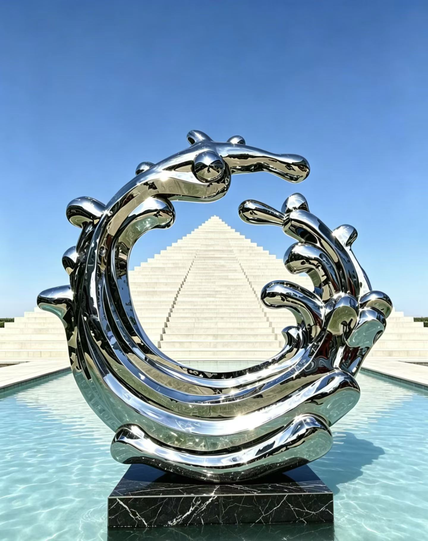 Stainless steel sculpture