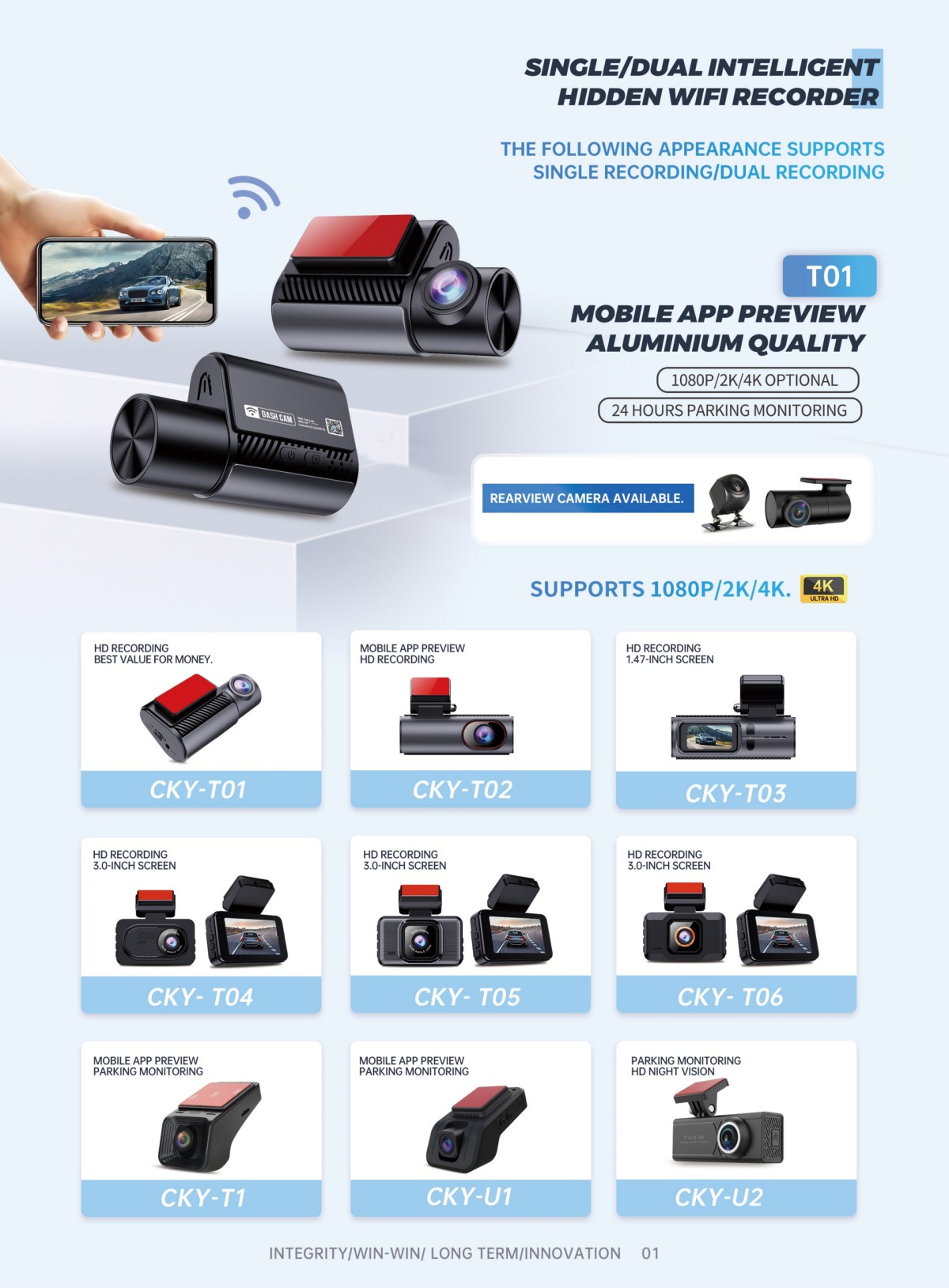 New Dashcam Catalogue from Chekayou Electronic(8)_01(1) SINGLEDUAL INTELLIGENTHIDDEN WIFI RECORDER
