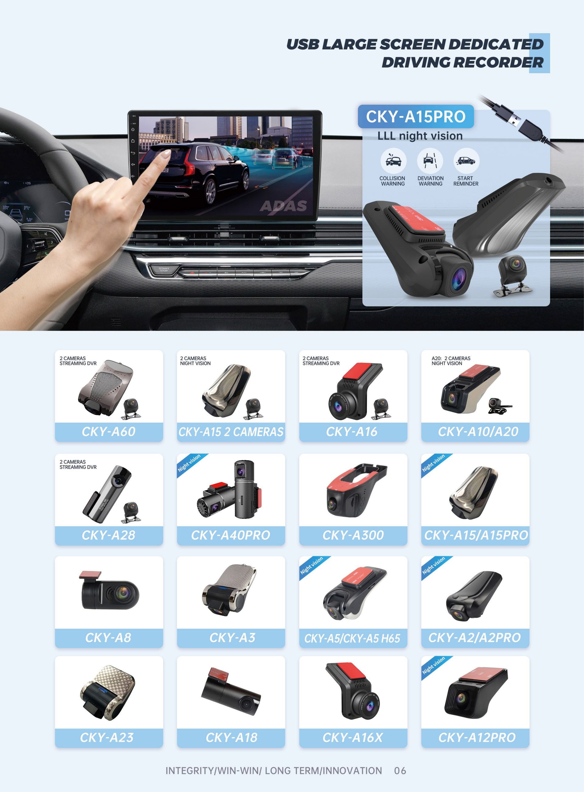 USB LARGE SCREEN DEDICATEDDRIVING RECORDER