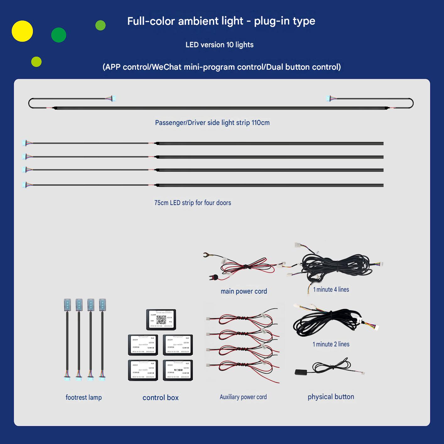 Universal direct insertion ambient light-10 lamp