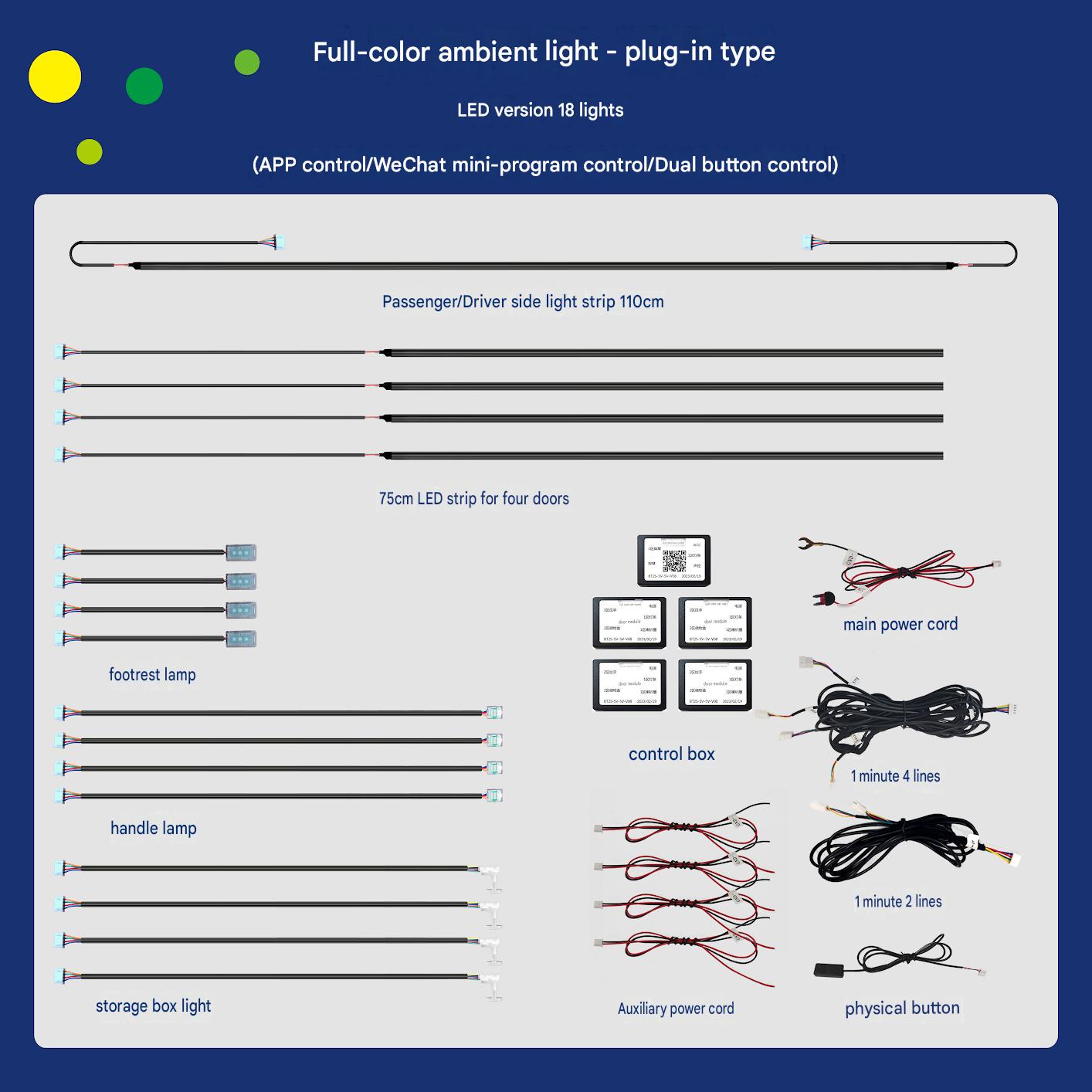 Universal direct insertion ambient light-18 lamp