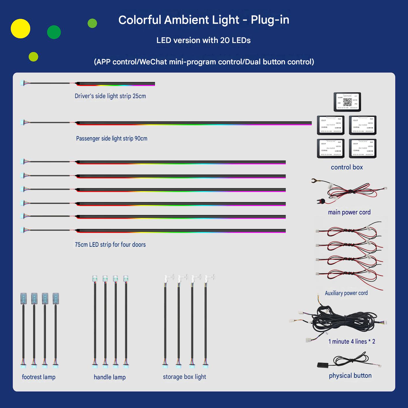 Universal direct insertion ambient light-20 lamp