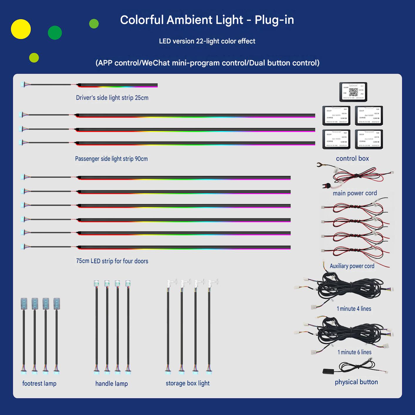 Universal direct insertion ambient light-22 lamp