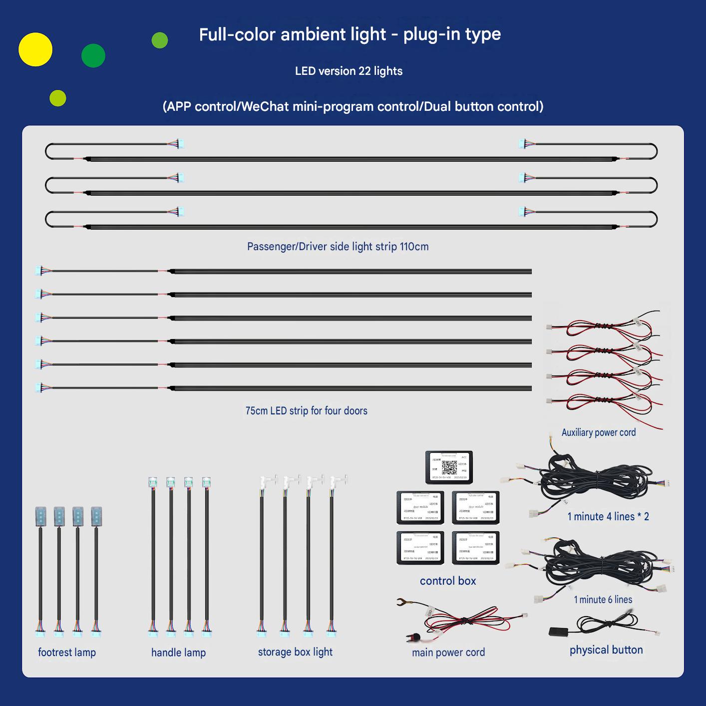 Universal direct insertion ambient light-22 lamp