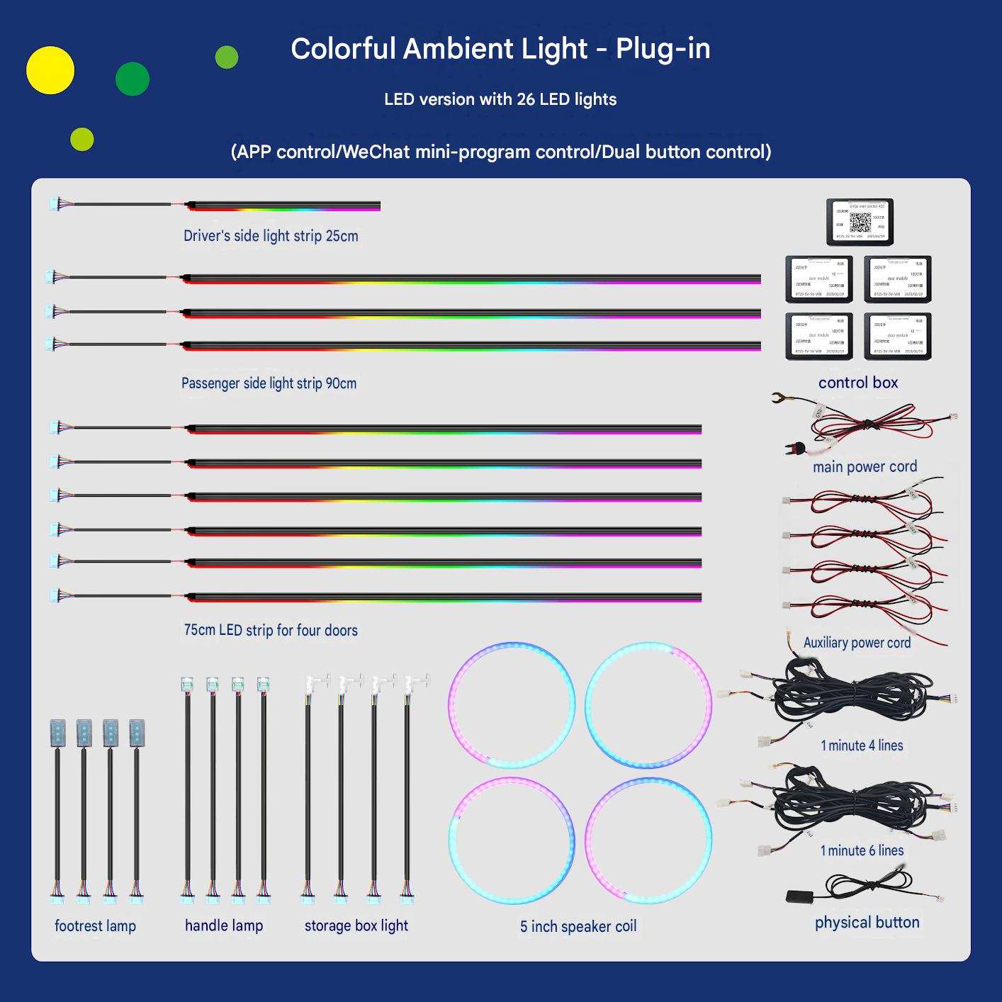 Universal direct insertion ambient light-26 lamp
