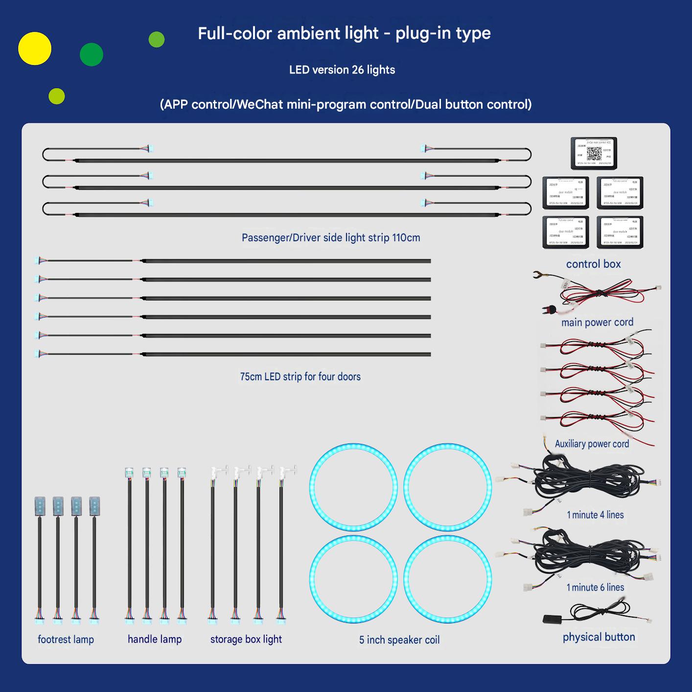 Universal direct insertion ambient light-26 lamp
