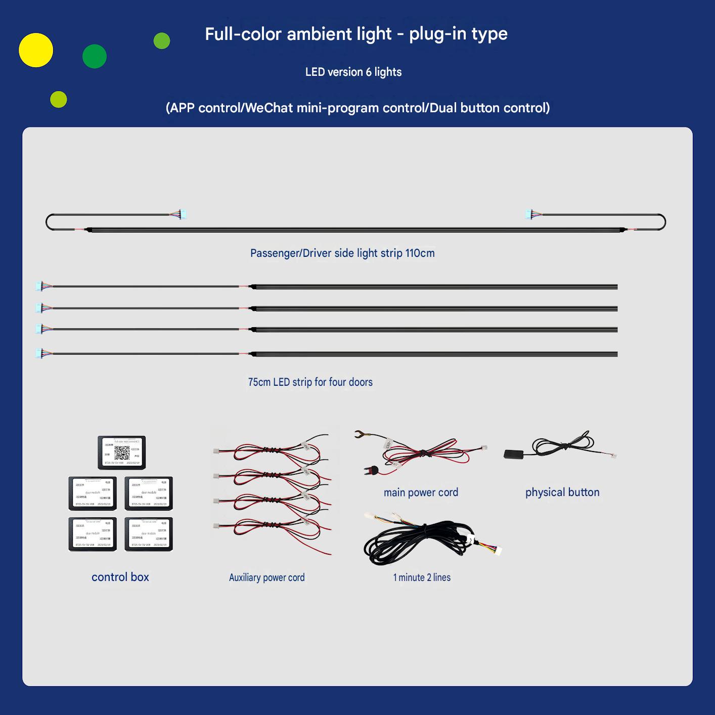 Universal direct insertion ambient light-6 lamp