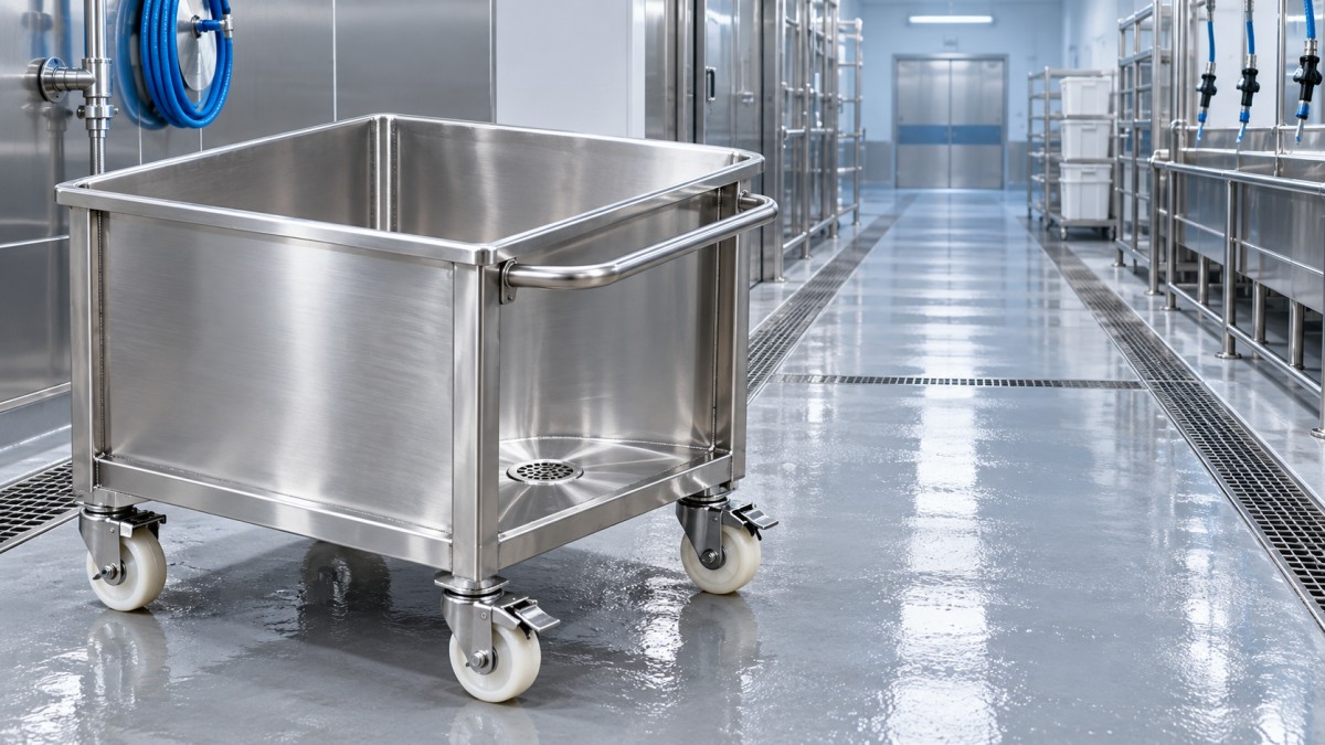 Cleaning Meat Trolleys to Reduce Cross-Contamination Between Product Runs Cleaning Meat Trolleys to Reduce Cross-Contamination Between Product Runs