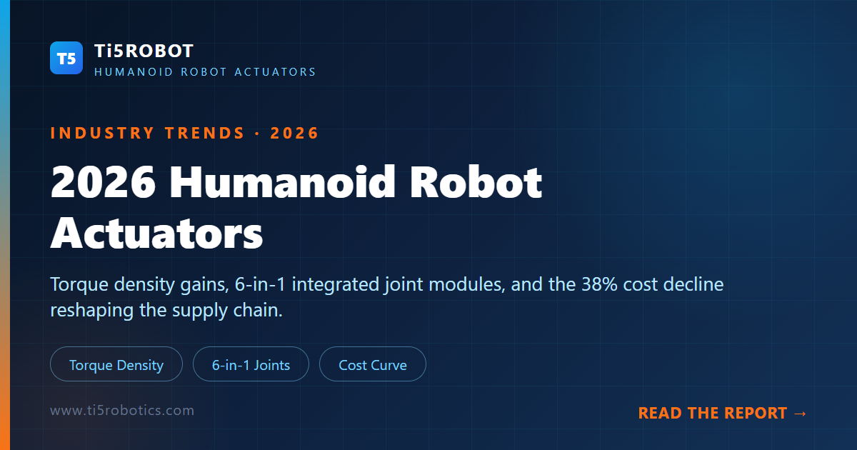 2026 Humanoid Robot Actuators: Torque Density, Integration and Cost Trends 2026 Humanoid Robot Actuators: Torque Density, Integration and Cost Trends