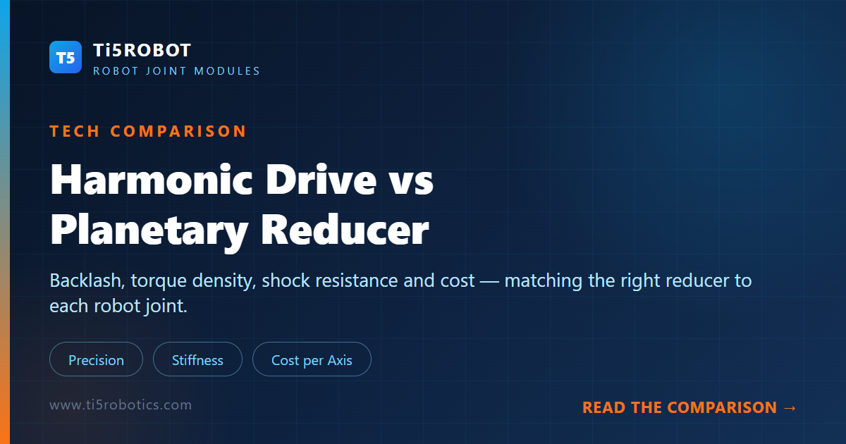 Harmonic Drive vs Planetary Reducer: Which Robot Joint Module Fits Your Robot?